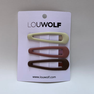 CLASSIC HAIR CLIPS SET ⎜WOODCHUCK