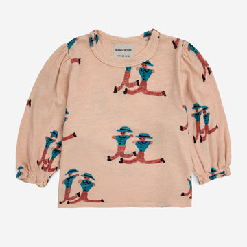 DANCING GIANTS ALL-OVER PUFFED SLEEVES T-SHIRT