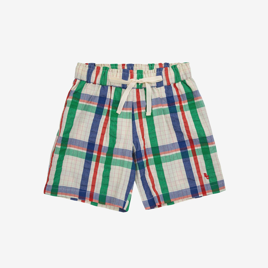 MADRAS CHECKS WOVEN BERMUDA SHORTS
