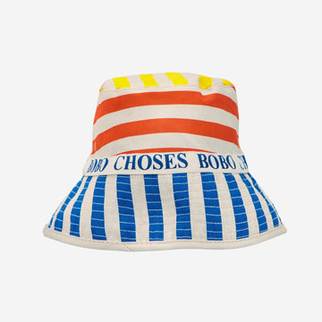 MULTICOLOR STRIPES REVERSIBLE HAT