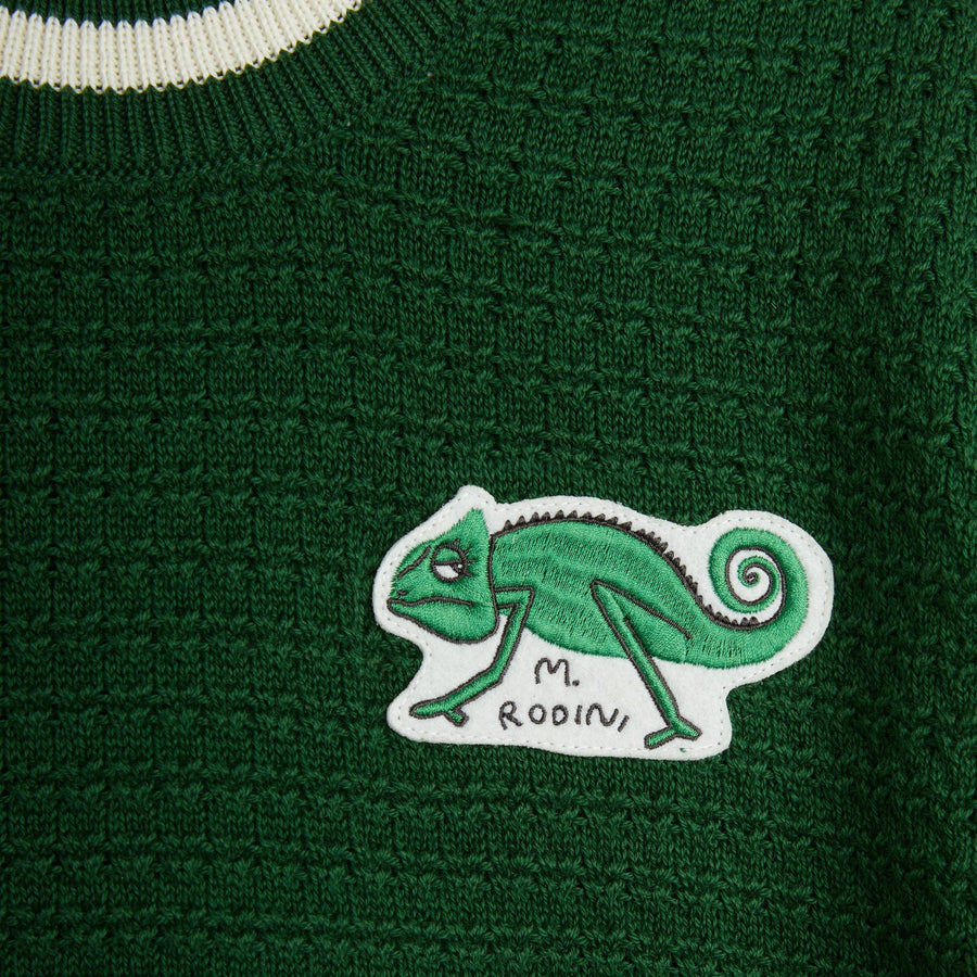 LIZARD CROCHET KNIT T-SHIRT