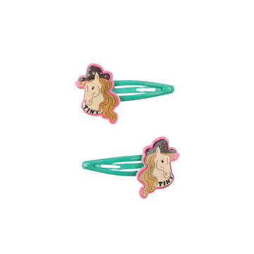 HORSE HAIR CLIPS SET