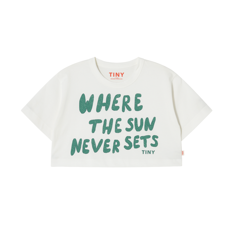 THE SUN GRAPHIC CROP TEE