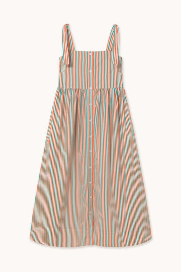 STRIPED STRAPS DRESS