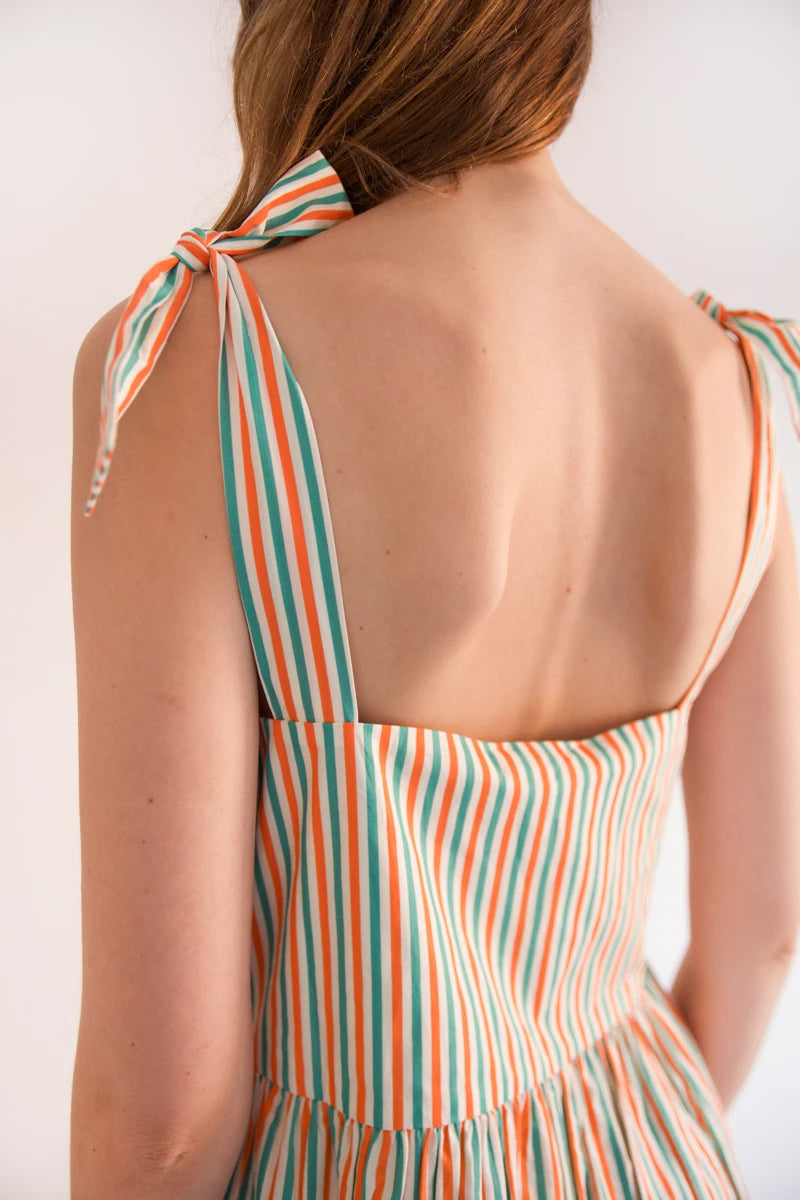 STRIPED STRAPS DRESS ⎸ ADULT