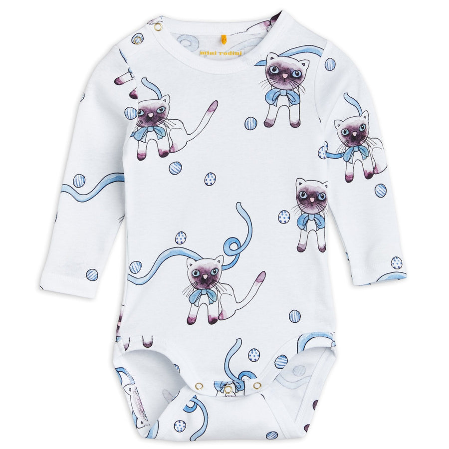 SIAMESE CAT LONG SLEEVE BODYSUIT