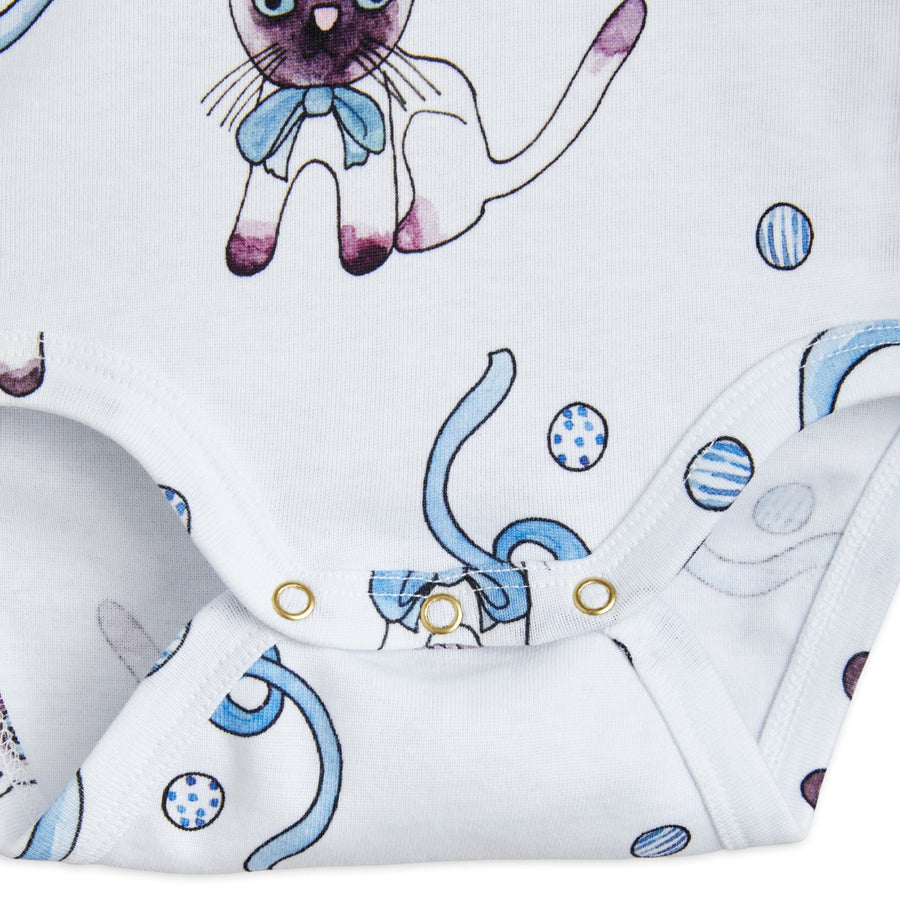 SIAMESE CAT LONG SLEEVE BODYSUIT