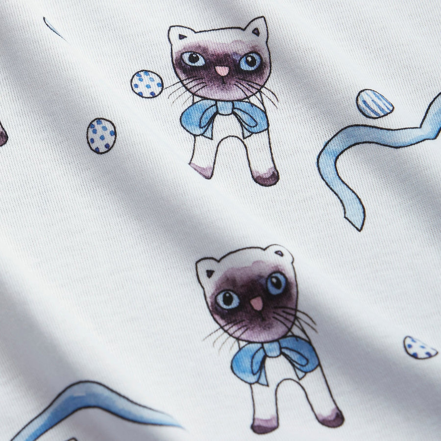 SIAMESE CAT LONG SLEEVE BODYSUIT