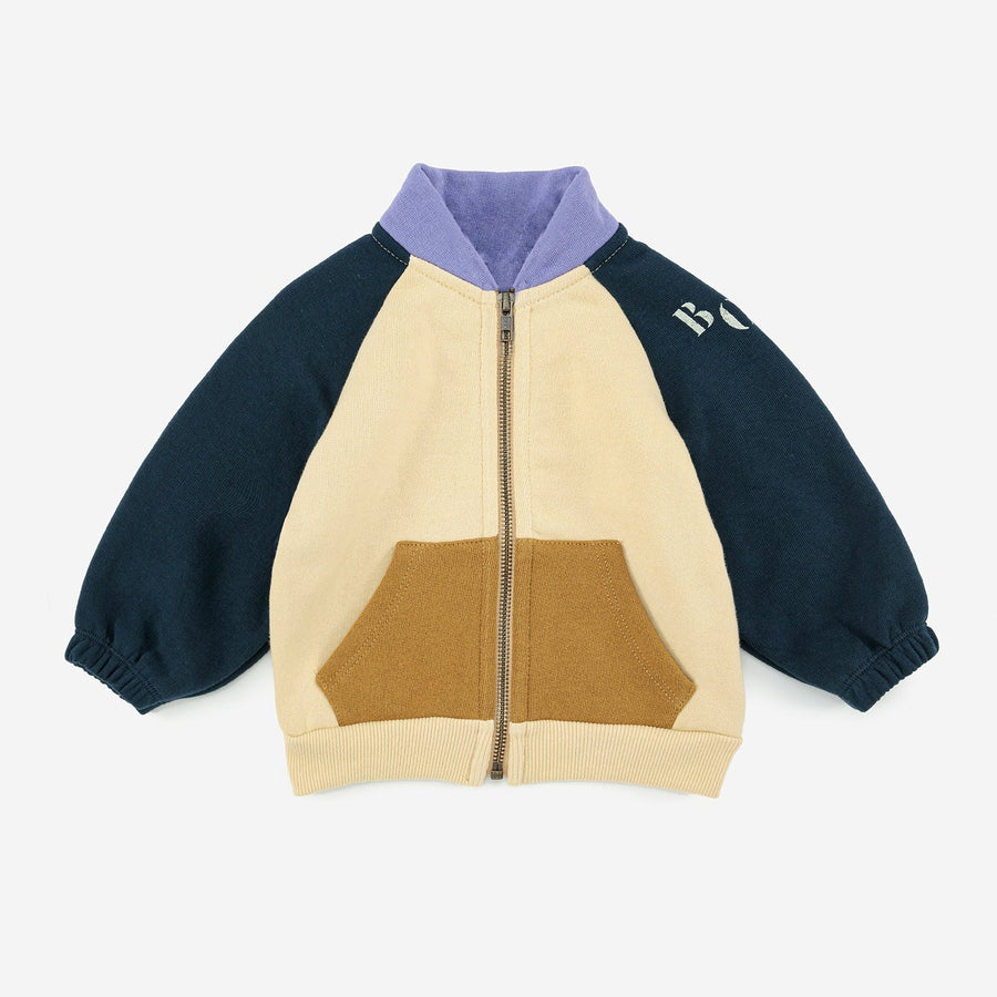 BOBO DIAGONAL COLOR BLOCK SWEATSHIRT