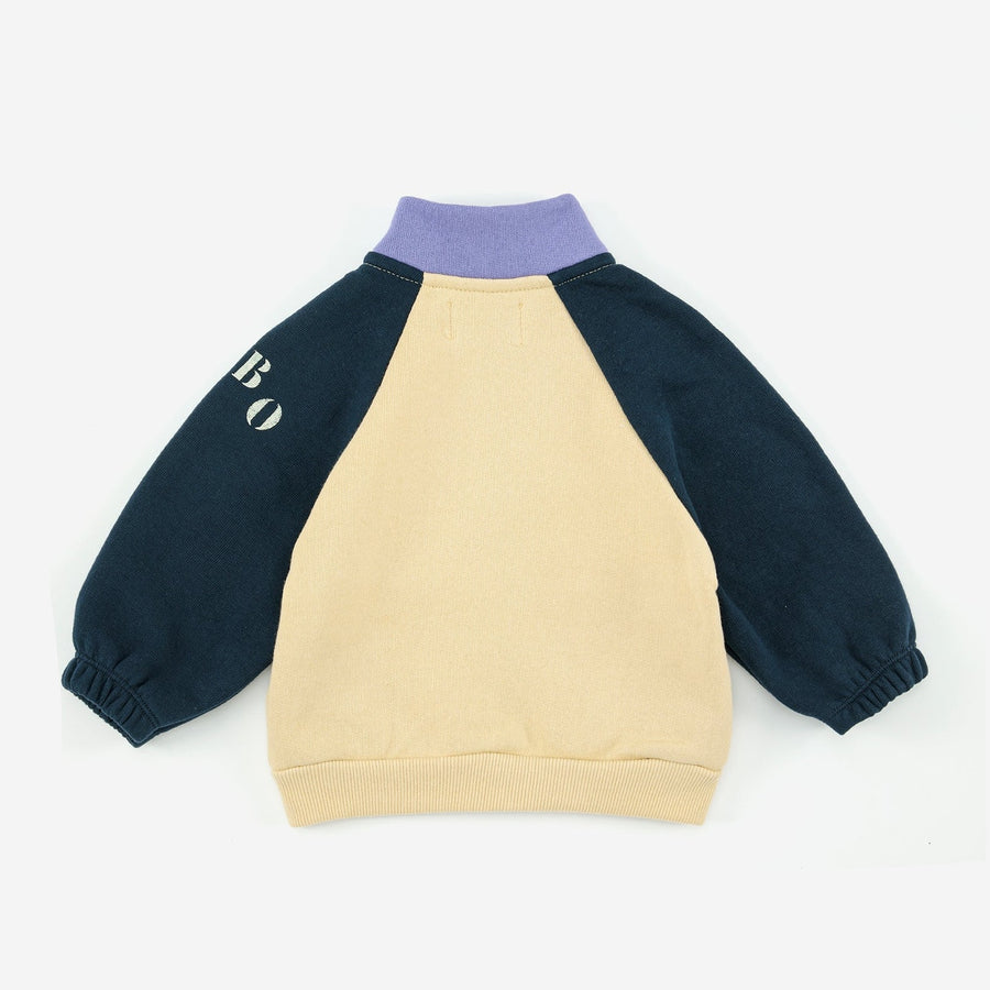 BOBO DIAGONAL COLOR BLOCK SWEATSHIRT