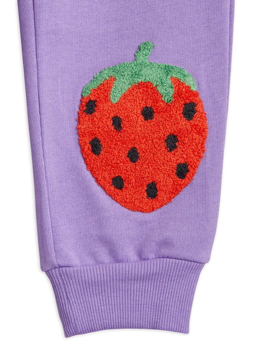STRAWBERRIES EMBROIDERED SWEATPANTS