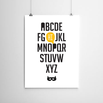 Meenyminy ABC Superhero Poster