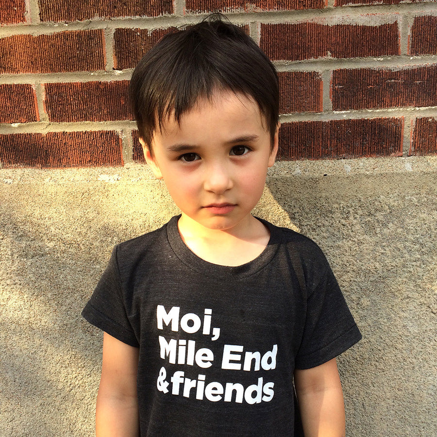 Lou Wolf Moi, Mile End & Friends Tee - Black