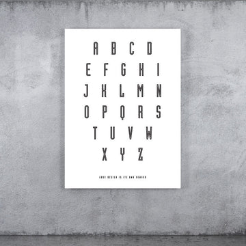 Meenyminy Minimalist Alphabet Poster