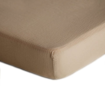EXTRA SOFT MUSLIN CRIB SHEET⎜NATURAL