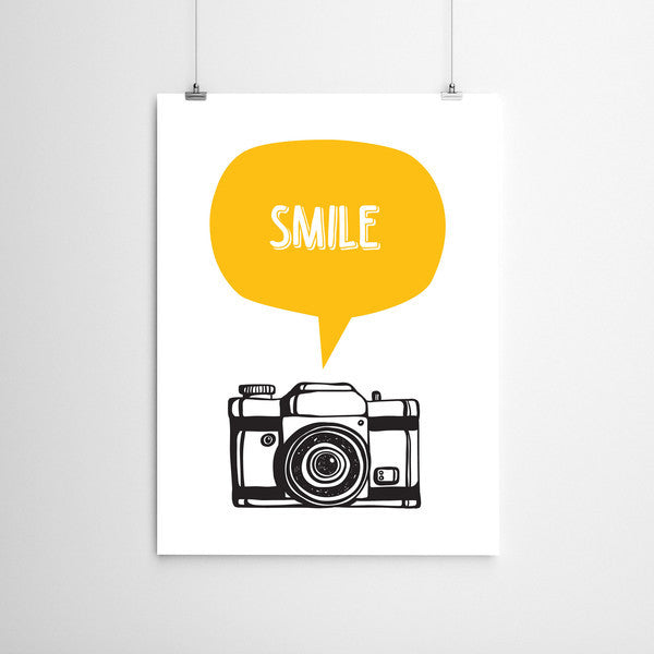 Meenyminy Smile Poster - Yellow